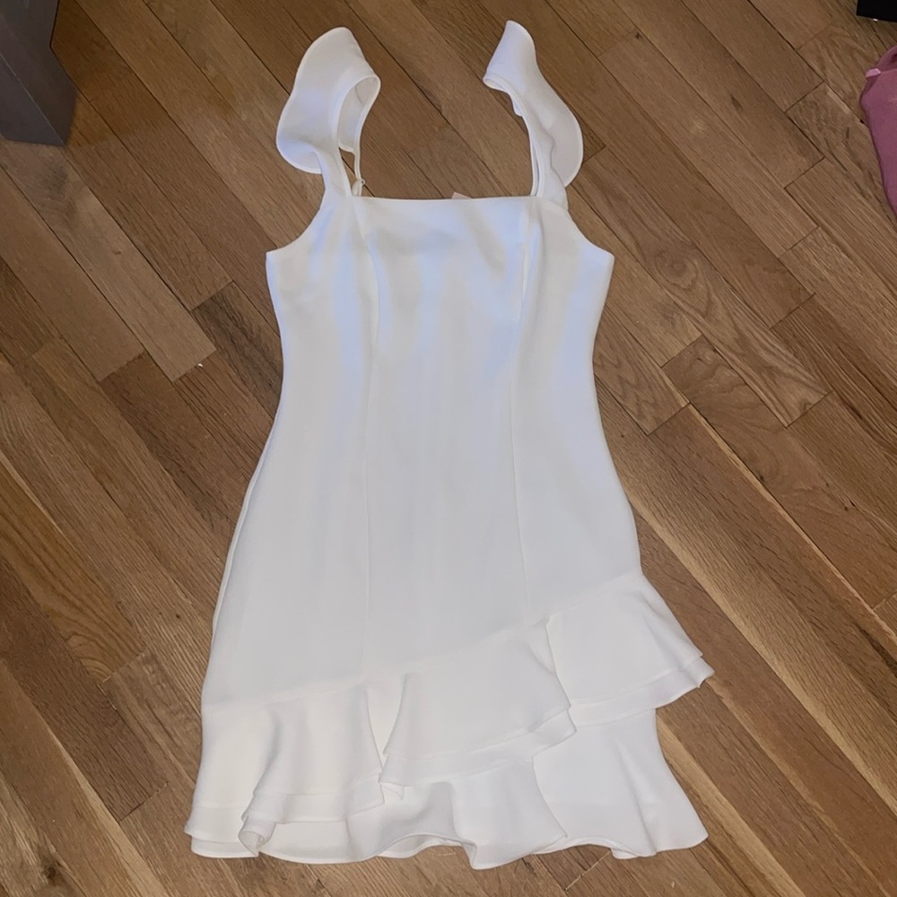 BCBG white mini dress NEW WITH TAGS!